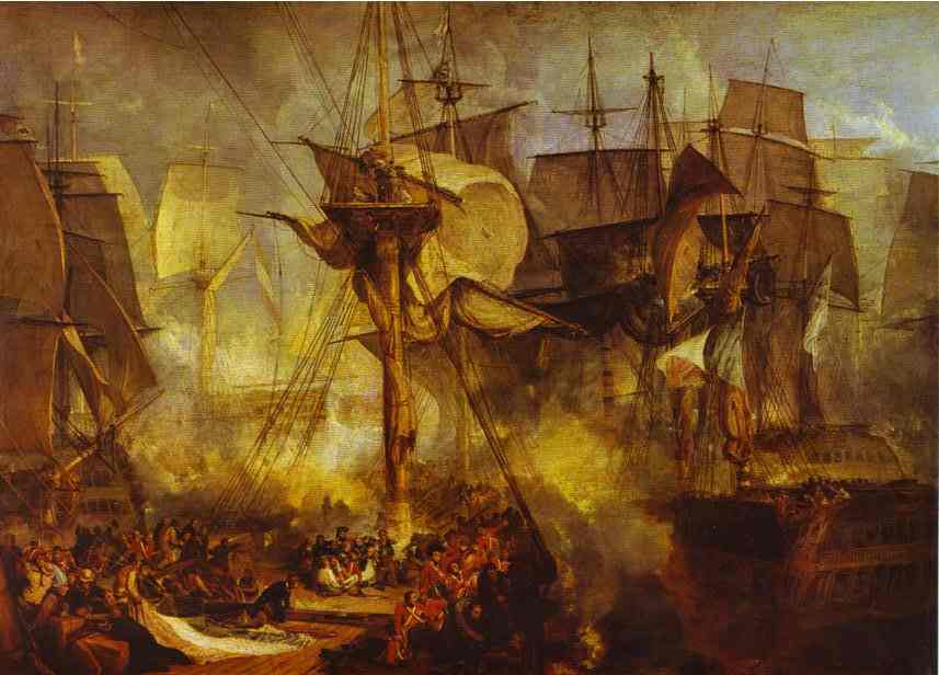Battle of Trafalgar as Seen from the Mizen Starboard Shrouds of the Victory